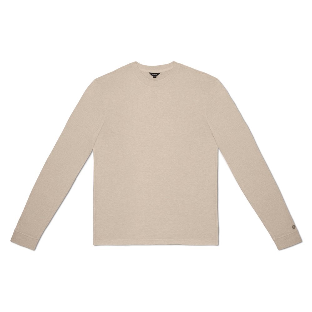 Allbirds Men\'s T-Shirt Beige - TrinoXO™ Long Sleeve - 53762DWXS